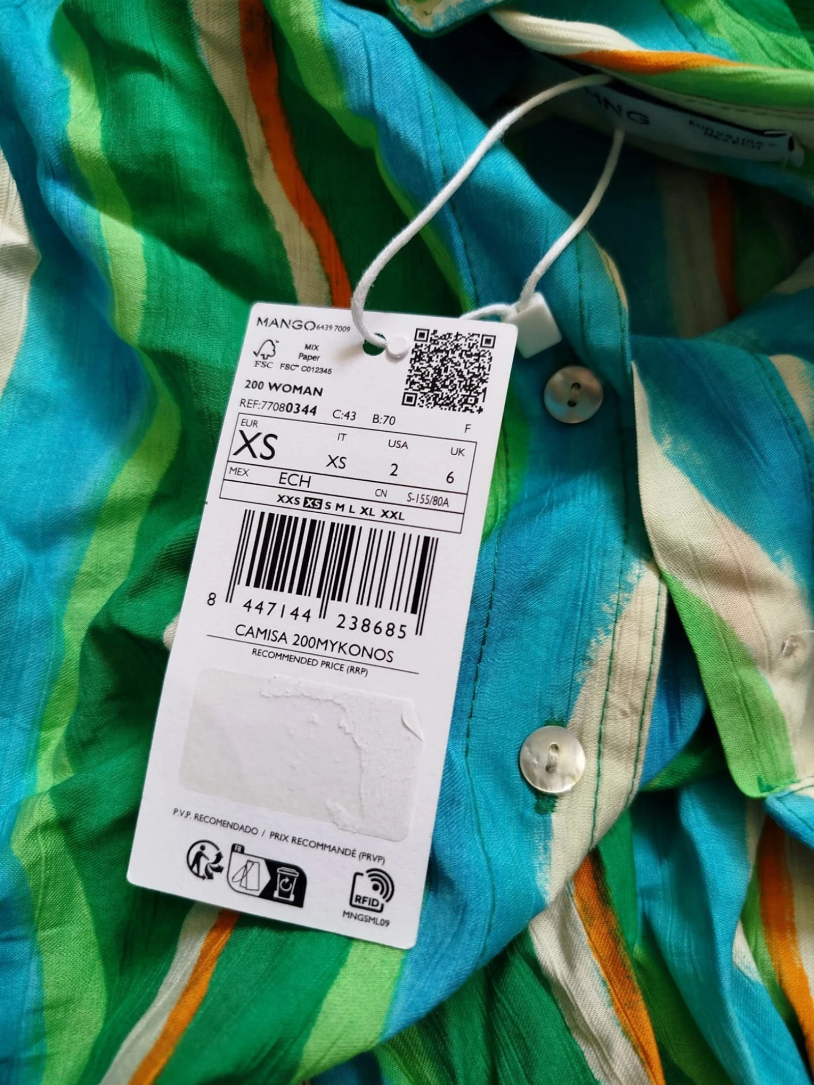 Mango short sleeve printed blouse XS – photo 4